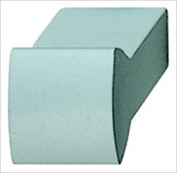Hafele 135.08.900: 14mm Metropolitan Edge Cabinet Knob - Matte Aluminum