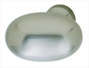 Hafele 137.42.606: 34mm Classic Oval Cabinet Knob - Stainless Steel Look