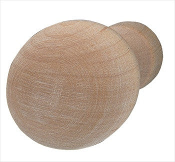 Hafele 196.74.107: 32mm Round Wood Cabinet Knob - Maple