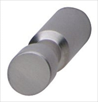 Hafele 134.82.605: 12mm Mid Century Modern Cylinder Cabinet Knob - Matte Stainless Steel