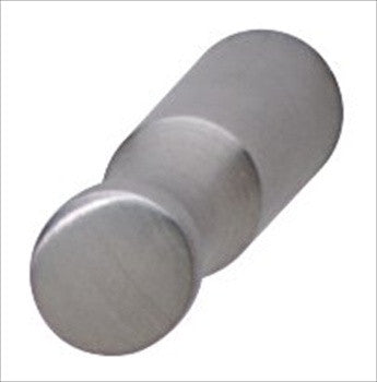 Hafele 134.83.602: 12mm Mid Century Modern Cylinder Cabinet Knob - Matte Stainless Steel