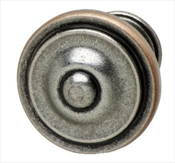 Hafele 134.33.940: 36mm Havana Round Cabinet Knob - Antique Pewter
