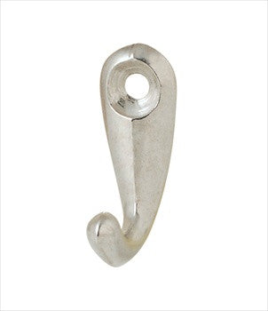 Hafele 845.00.809: Single Wall Hook - Polished Aluminum