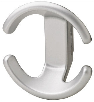 Hafele 843.65.900: Lago Di Como Double Wall Hook - Matte Aluminum