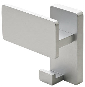 Hafele 843.77.900: Lago Di Como Double Wall Hook - Matte Aluminum