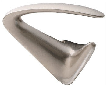 Hafele 843.63.050: Bella Italiana Single Wall Hook - Satin Nickel
