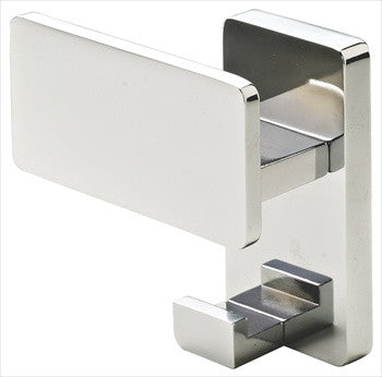 Hafele 843.77.000: Lago Di Como Double Wall Hook - Satin Nickel