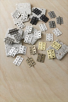 Hafele 354.17.100: Mortise Butt Cabinet Hinge w/Minaret Finial - Antique Brass