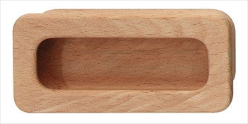Hafele 192.29.300: 110mm Flush Mount Wood Cabinet Pull - Beech