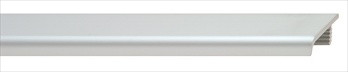 Hafele 126.15.900: 2500mm Passages Top Mount Edge Pull - Matte Aluminum