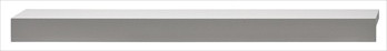 Hafele 112.83.906: 260mm cc Westin L-Profile Edge Cabinet Pull - Matte Aluminum