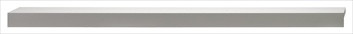 Hafele 112.83.910: 460mm cc Westin L-Profile Edge Cabinet Pull - Matte Aluminum