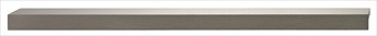 Hafele 112.83.010: 460mm cc Westin L-Profile Edge Cabinet Pull - Stainless Steel Look