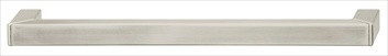 Hafele 100.51.025: 224mm cc Bella Italiana Cabinet Pull - Matte Stainless Steel