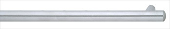 Hafele 117.05.640: 320mm cc Veranda Round Bar Cabinet Pull - Matte Stainless Steel