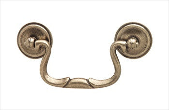 Hafele 125.28.100: 76mm cc Classic Drop Bail Cabinet Pull - Burnished Bronze