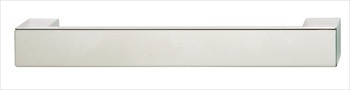 Hafele 109.50.205: 192mm cc Contemporary Flat Bar Cabinet Pull - Polished Chrome