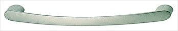 Hafele 109.60.603: 128mm cc Contemporary Curved Bar Cabinet Pull - Matte Nickel