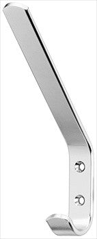 Hafele 842.02.906: Double Wall Hook - Matte Aluminum
