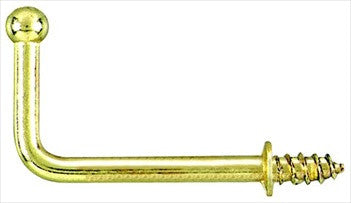 Hafele 510.86.801: 38mm x 25mm Ball Point Wall Hook - Polished Brass