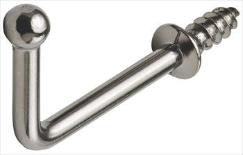 Hafele 510.86.201: 38mm x 25mm Ball Point Wall Hook - Polished Chrome