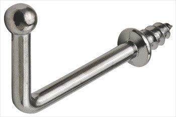 Hafele 510.86.202: 45mm x 30mm Ball Point Wall Hook - Polished Chrome