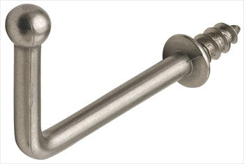 Hafele 510.86.602: 45mm x 30mm Ball Point Wall Hook - Matte Nickel