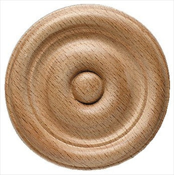 Hafele 194.78.152: 2-1/8" Round Rosette Moulding - Maple