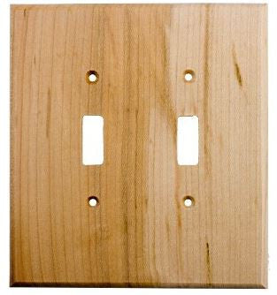 Sierra Lifestyles 682163: Traditional Double Toggle Switchplate - Rustic Hickory