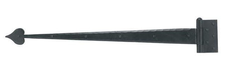 Acorn IHJBP: 30-3/4" Heart Strap Hinge - Black Rough Iron
