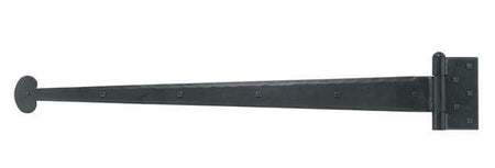 Acorn IHLBP: 30-3/4" Bean Strap Hinge - Black Rough Iron