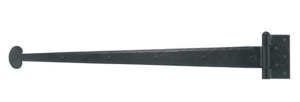 Acorn IHMBP: 36-3/4" Bean Strap Hinge - Black Rough Iron