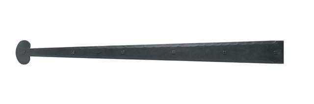 Acorn IHQBP: 30" Bean Dummy Strap Hinge - Black Rough Iron