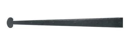 Acorn IHQBP: 30" Bean Dummy Strap Hinge - Black Rough Iron