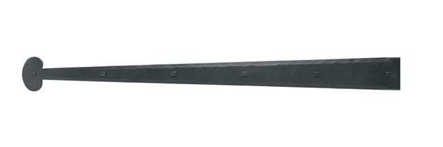 Acorn IHRBP: 36" Bean Dummy Strap Hinge - Black Rough Iron