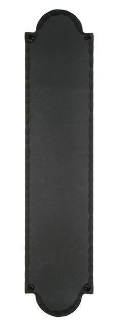 Acorn IMCBP: 15-3/4" Iron Art Push Plate - Black Forged Iron