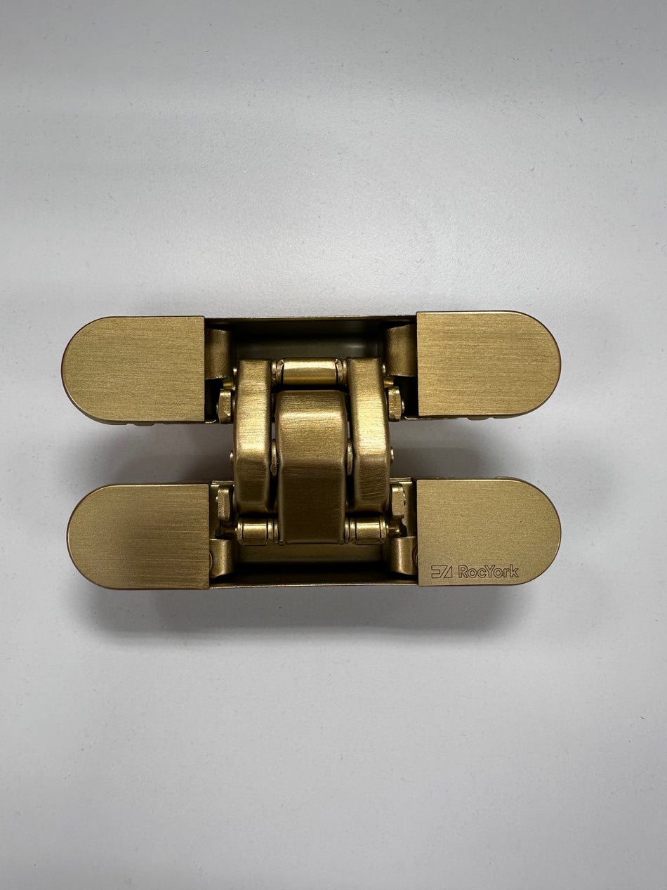RocYork RYST60-SB: Invisible Door Hinge - Satin Brass
