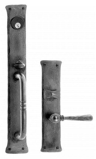 Acorn IUABI: 16" Handle/Lever Entrance Lockset - Black Iron
