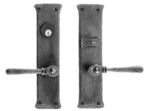 Acorn IUEBI: 9-7/8" Double Lever Entrance Lockset - Black Iron