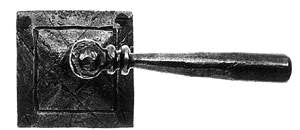 Acorn IUMBI: Double Lever Privacy Lockset w/Square Rose - Black Iron