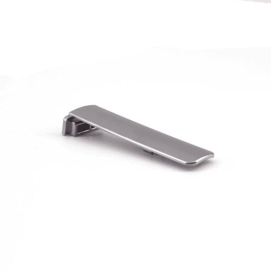 Sugatsune J95SC-25BC: Safety Cover for 25mm Overlay J95 Series Hinges in Black Chrome finish.