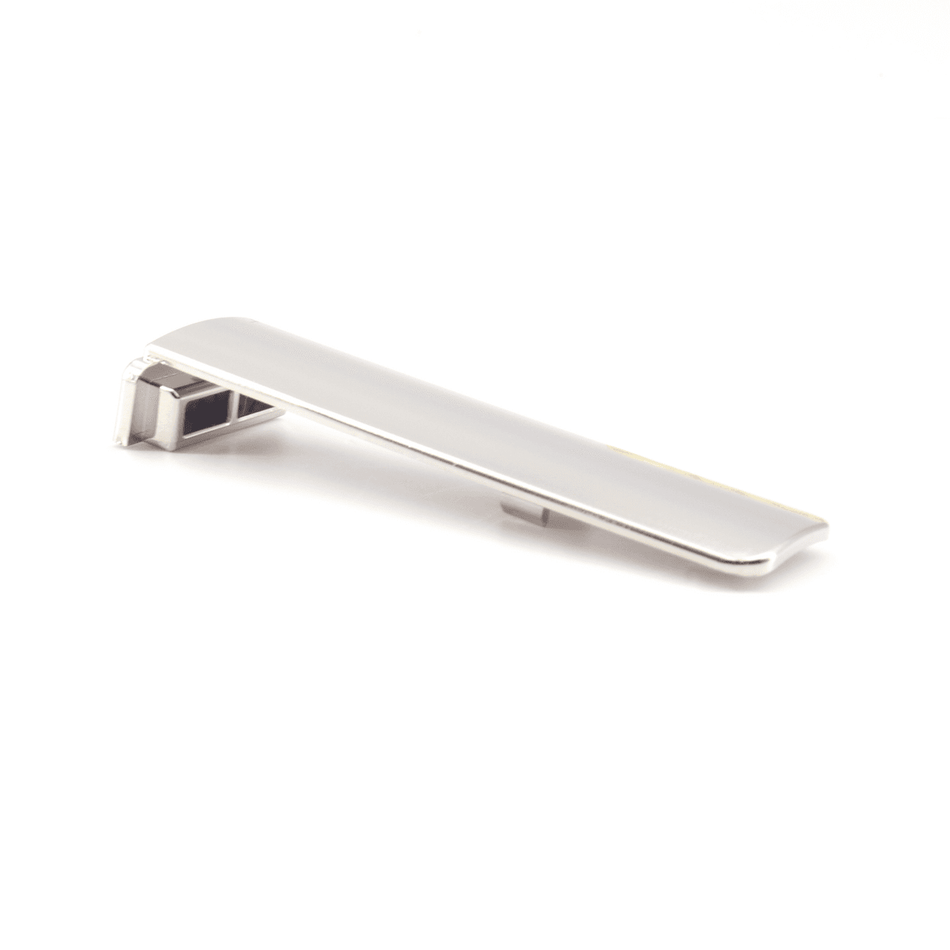 Sugatsune J95SC-25NI: Safety Cover for 25mm Overlay J95 Series Hinges in Nickel finish.