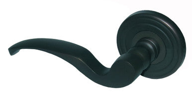 Acorn JTABI: Double Lever Reversible Passage Set - Smooth Black Iron