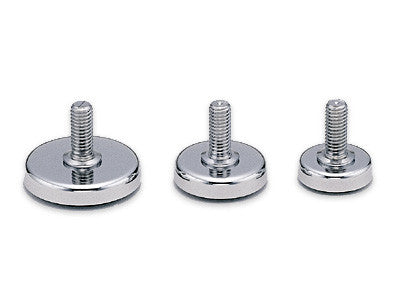 Sugatsune MKR-50: 50mm Leveling Glide w/Rubber Pad - Polished Chrome
