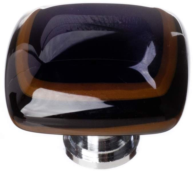 Sietto K-101: 1-1/4" Stratum Cabinet Knob - Woodland & Black