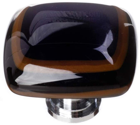 Sietto K-101: 1-1/4" Stratum Cabinet Knob - Woodland & Black