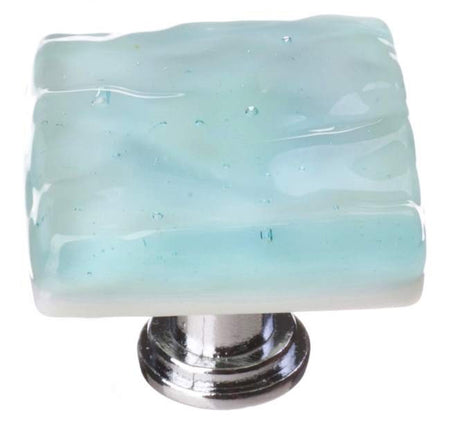 Sietto K-208: 1-1/4" Glacier Cabinet Knob - Light Aqua