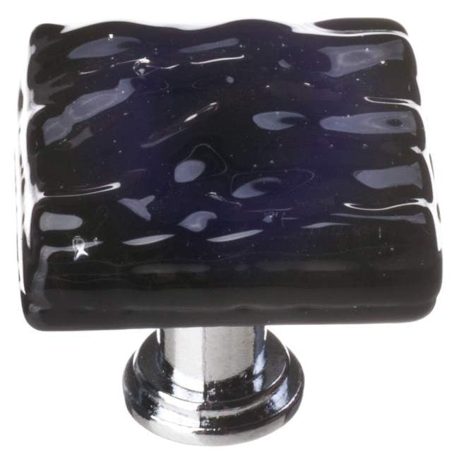 Sietto K-213: 1-1/4" Glacier Cabinet Knob - Black