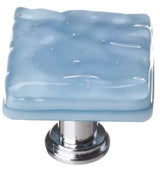 Sietto K-215: 1-1/4" Glacier Cabinet Knob - Powder Blue