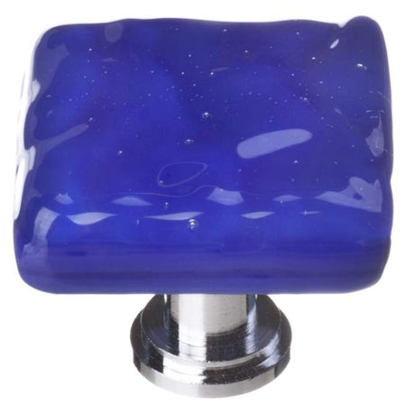 Sietto K-221: 1-1/4" Glacier Cabinet Knob - Deep Cobalt Blue
